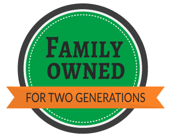 Family Owned for Two Generations badge | Kucel Contractors 