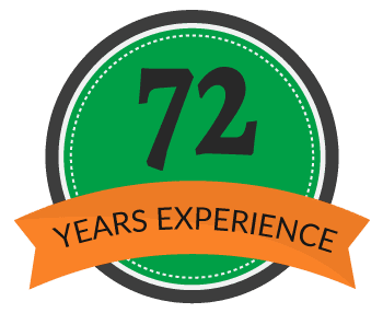 72 years experience logo