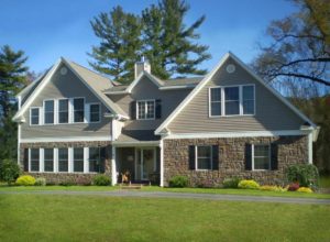 Custom colonial home in Saratoga Springs by Kucel Contractors
