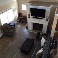 Aerial view of living room of residential home | Kucel Contractors